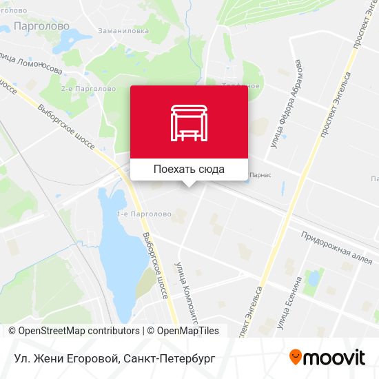 Карта Ул. Жени Егоровой