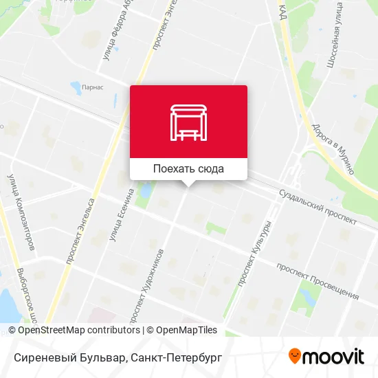 Карта Сиреневый Бульвар