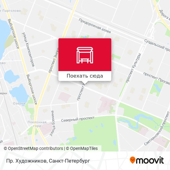 Карта Пр. Художников