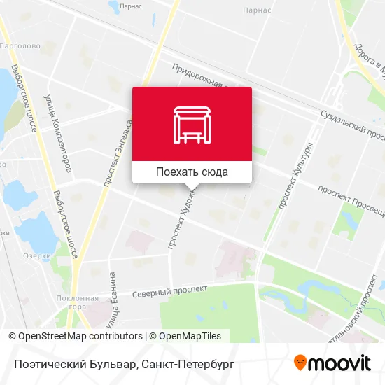 Карта Поэтический Бульвар