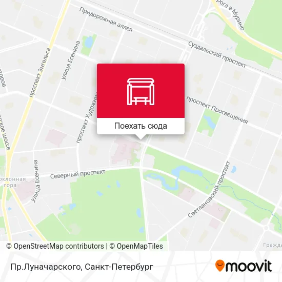 Карта Пр.Луначарского