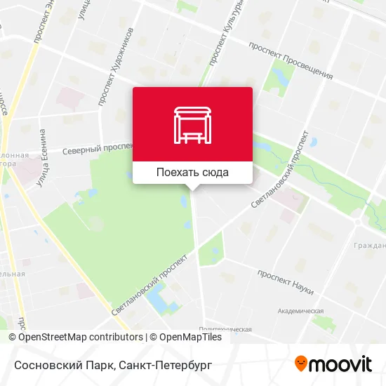 Карта Сосновский Парк