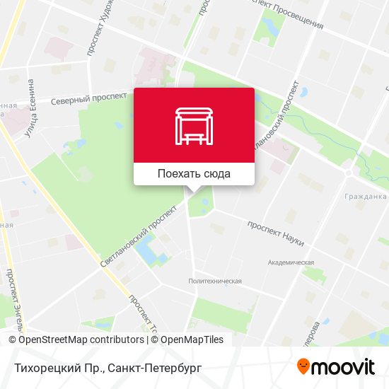 Карта Тихорецкий Пр.