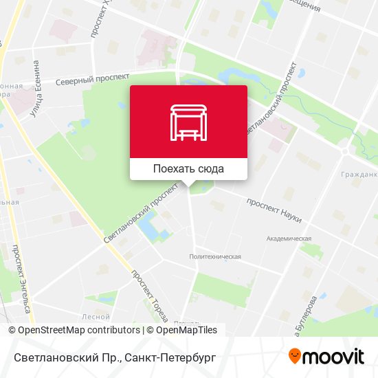 Карта Светлановский Пр.