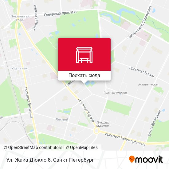 Карта Ул. Жака Дюкло 8