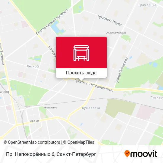 Карта Пр. Непокорённых 6