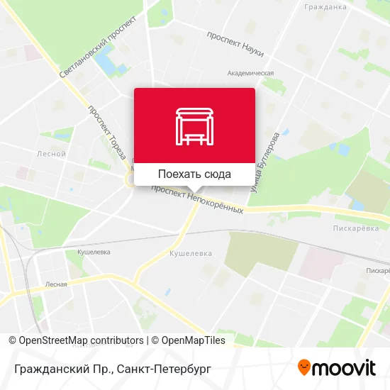 Карта Гражданский Пр.