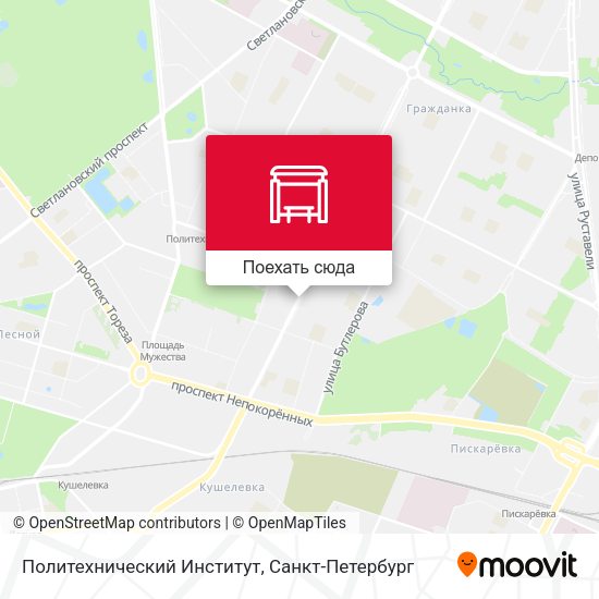 Карта Политехнический Институт