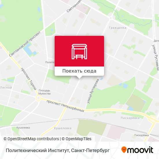 Карта Политехнический Институт