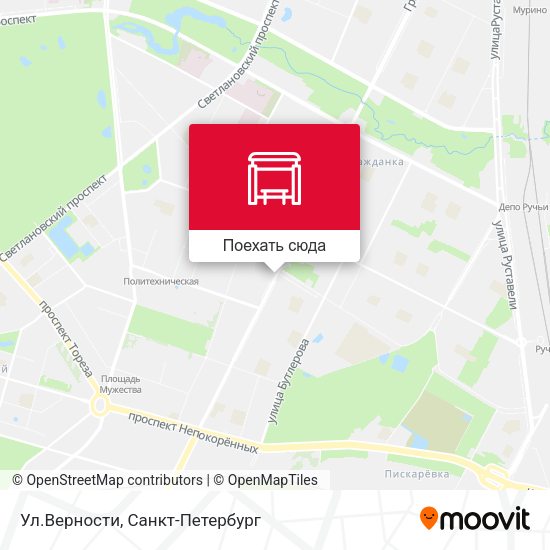 Карта Ул.Верности
