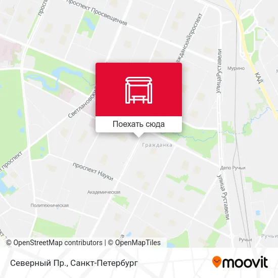 Карта Северный Пр.