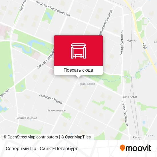 Карта Северный Пр.