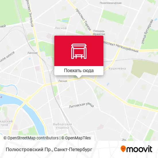 Карта Полюстровский Пр.