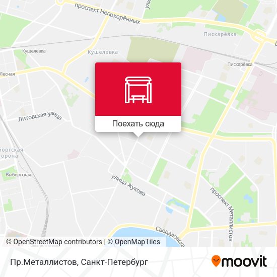 Карта Пр.Металлистов