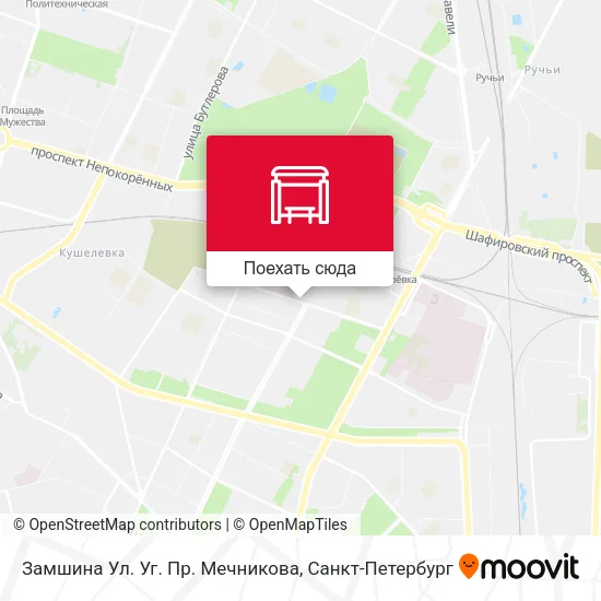 Карта Замшина Ул.  Уг. Пр. Мечникова