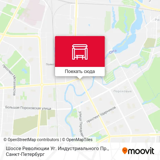 Карта Шоссе Революции Уг. Индустриального Пр.