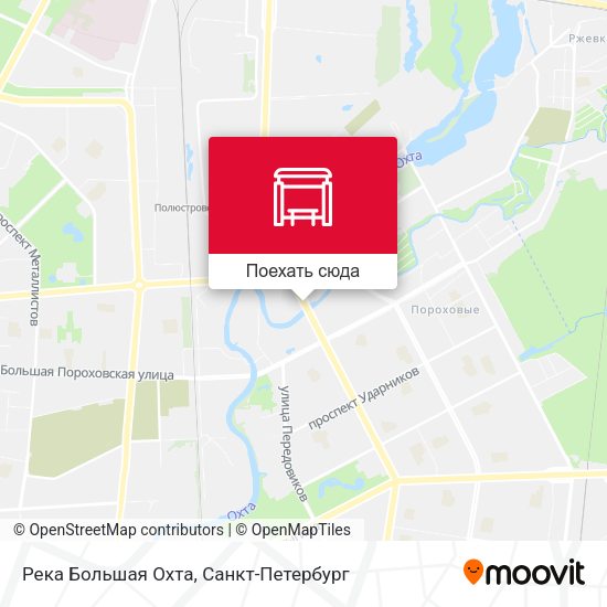 Карта Река Большая Охта