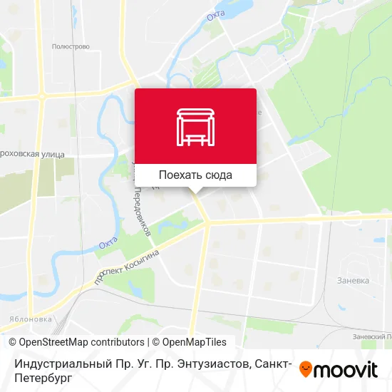 Карта Индустриальный Пр. Уг. Пр. Энтузиастов