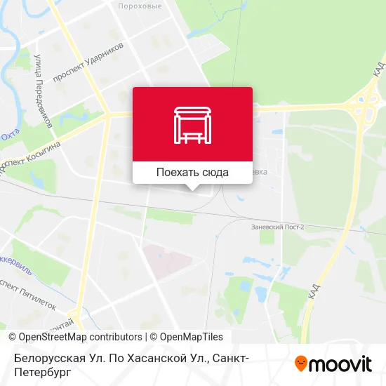 Карта Белорусская Ул. По Хасанской Ул.
