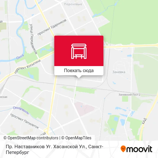 Карта Пр. Наставников Уг. Хасанской Ул.