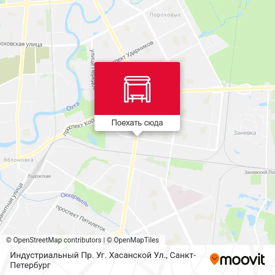 Карта Индустриальный Пр. Уг. Хасанской Ул.