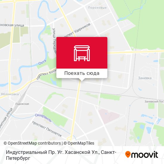 Карта Индустриальный Пр. Уг. Хасанской Ул.