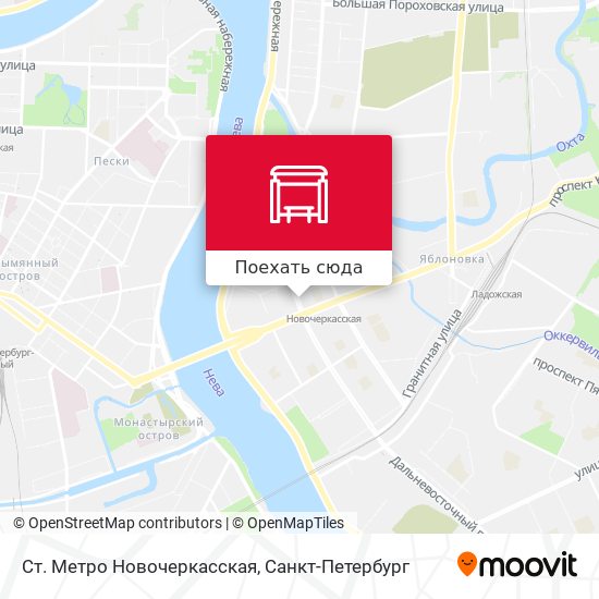 Карта Ст. Метро Новочеркасская
