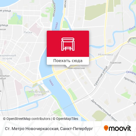 Карта Ст. Метро Новочеркасская
