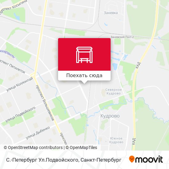 Карта С.-Петербург  Ул.Подвойского