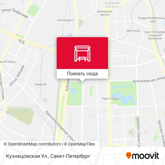 Карта Кузнецовская Ул.