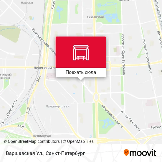 Карта Варшавская Ул.