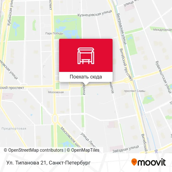 Карта Ул. Типанова 21