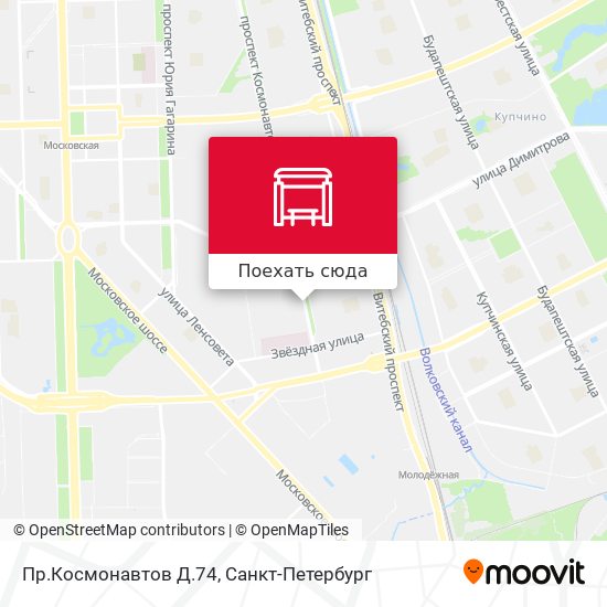 Карта Пр.Космонавтов Д.74