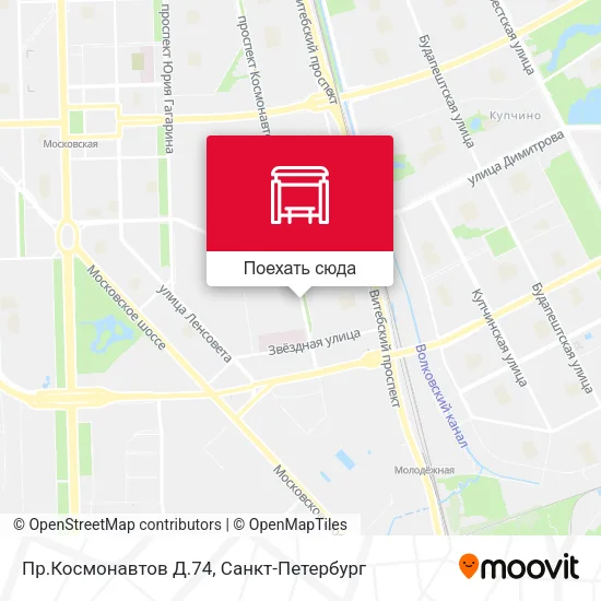 Карта Пр.Космонавтов Д.74