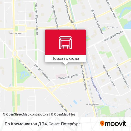 Карта Пр.Космонавтов Д.74