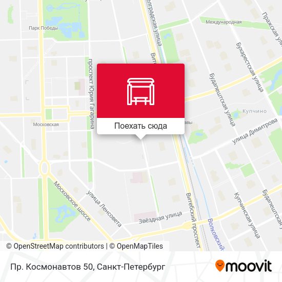Карта Пр. Космонавтов  50