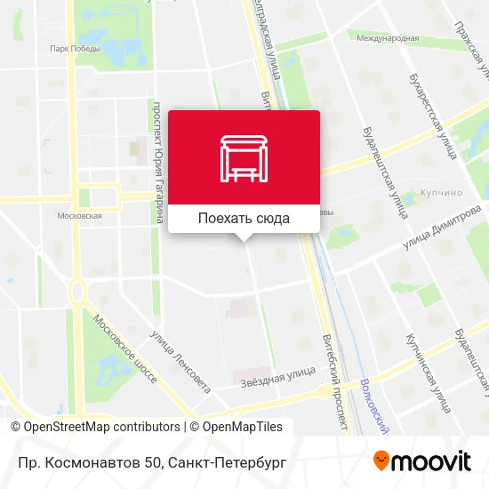 Карта Пр. Космонавтов  50