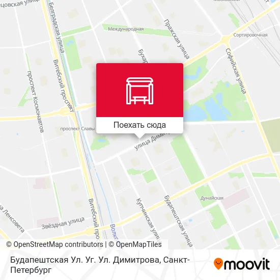 Карта Будапештская Ул. Уг. Ул. Димитрова