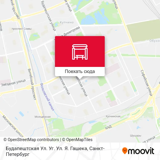 Карта Будапештская Ул.  Уг. Ул. Я. Гашека