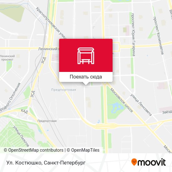 Карта Ул. Костюшко