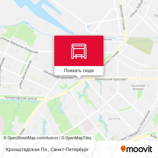 Карта Кронштадская Пл.