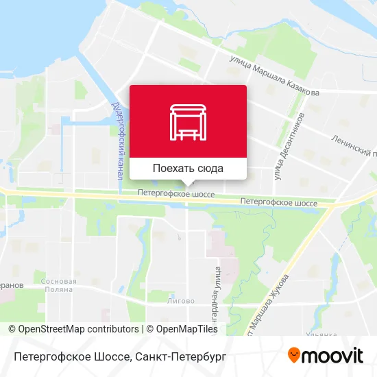 Карта Петергофское Шоссе
