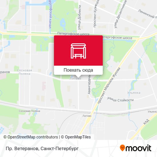 Карта Пр. Ветеранов