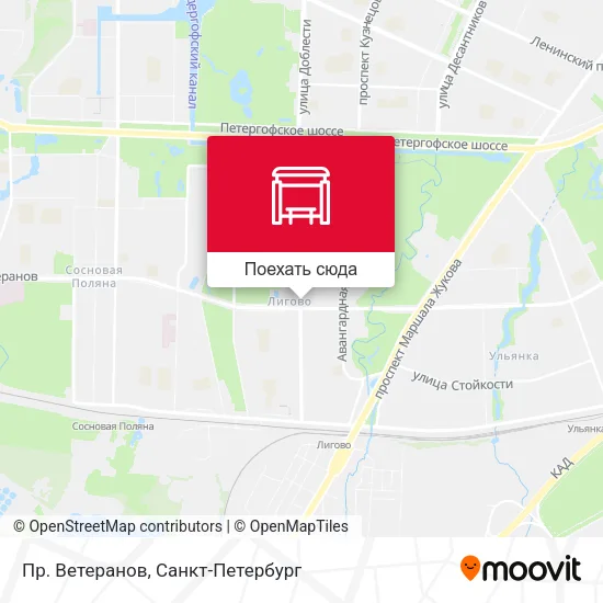 Карта Пр. Ветеранов