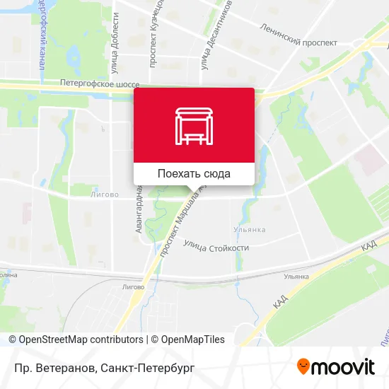 Карта Пр. Ветеранов