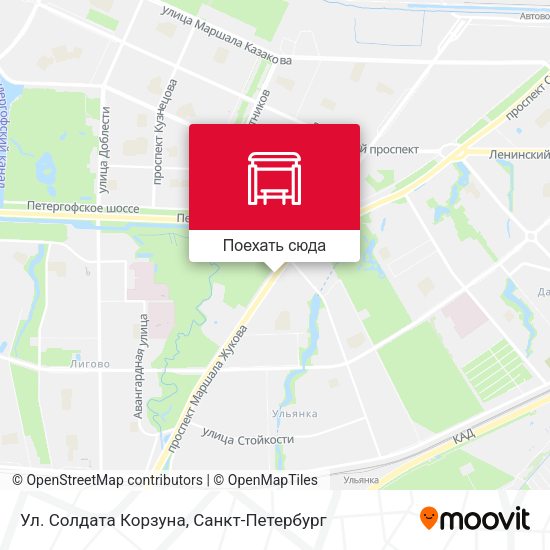 Карта Ул. Солдата Корзуна