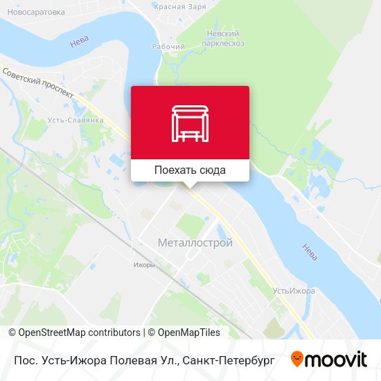 Карта Пос. Усть-Ижора  Полевая Ул.