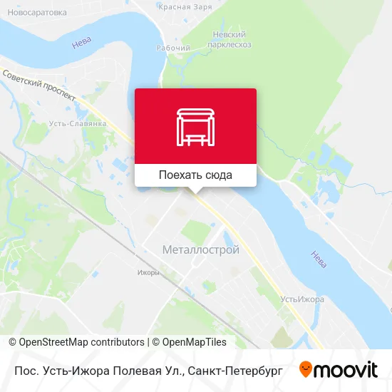 Карта Пос. Усть-Ижора  Полевая Ул.