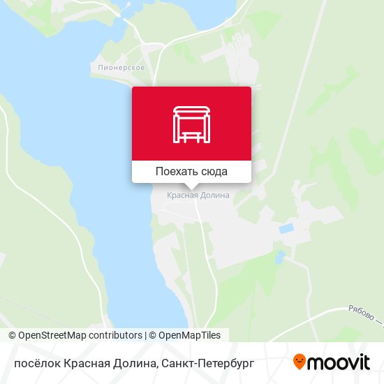 Карта посёлок Красная Долина