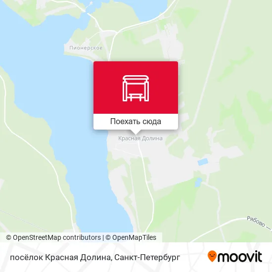 Карта посёлок Красная Долина